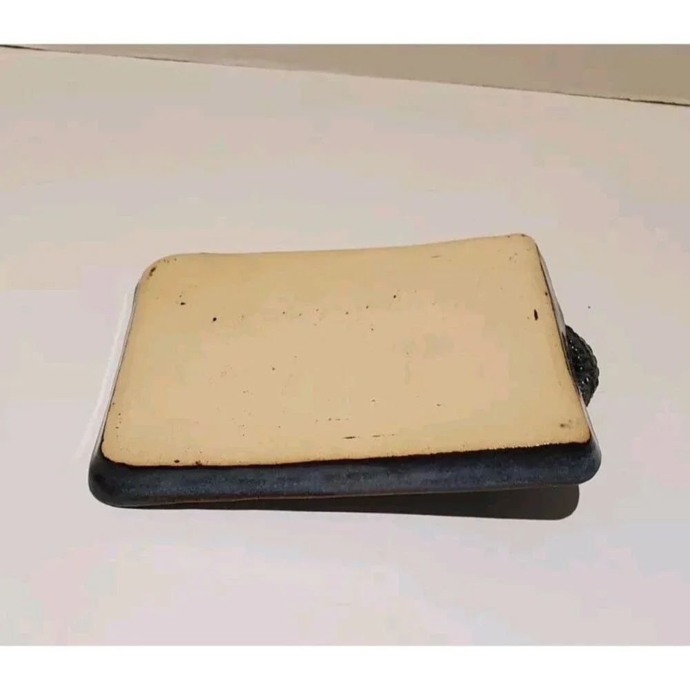 Turtle Soap Dish Tray W/ Raised & Scaley Snake Handle Decor Tray Rare